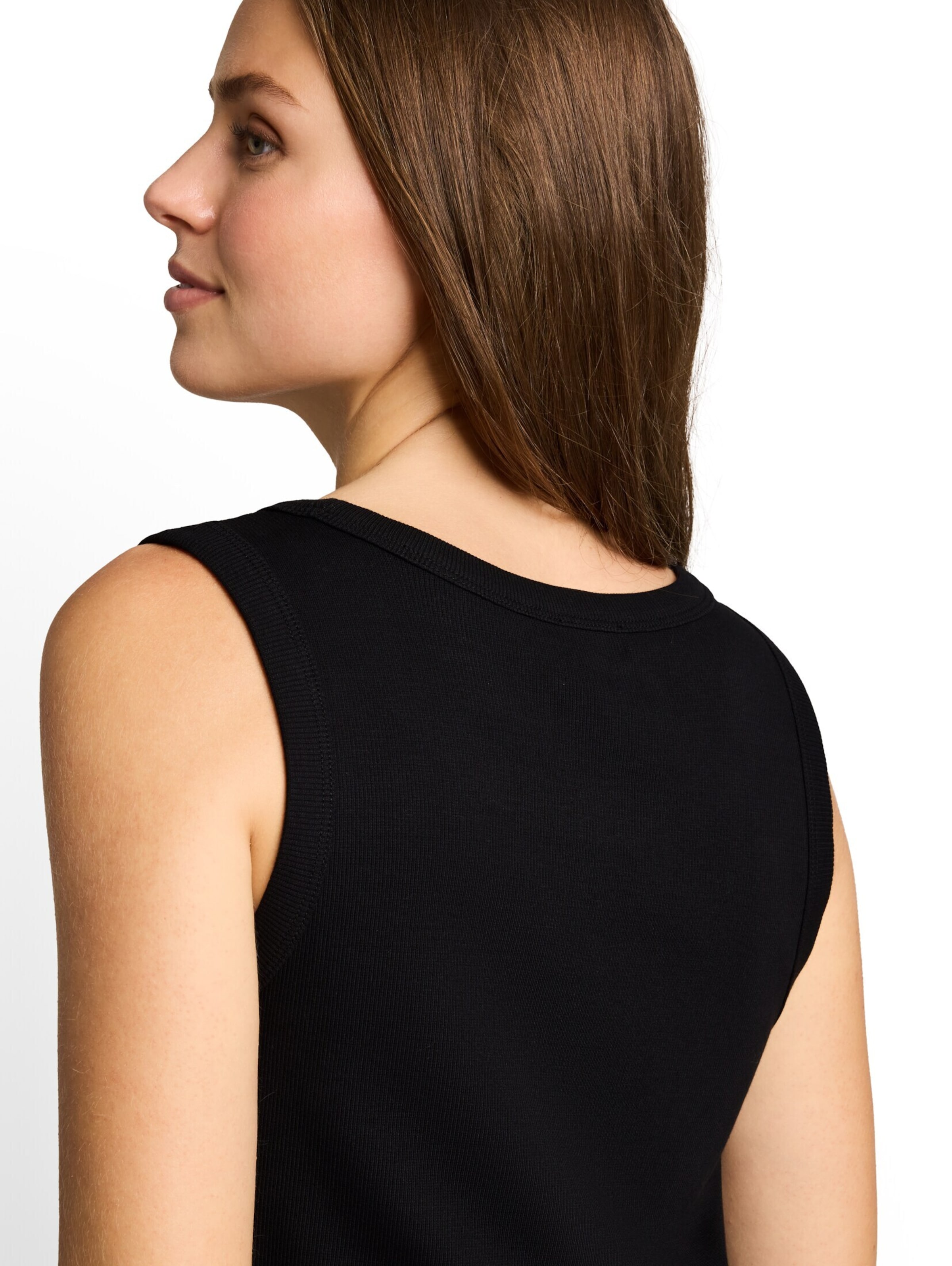 TOM TAILOR Top in Schwarz