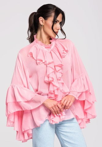 Ombre Bluse 'OW-SH-E0008' in Pink