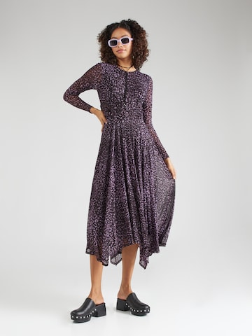 Whistles Dress in Purple: front