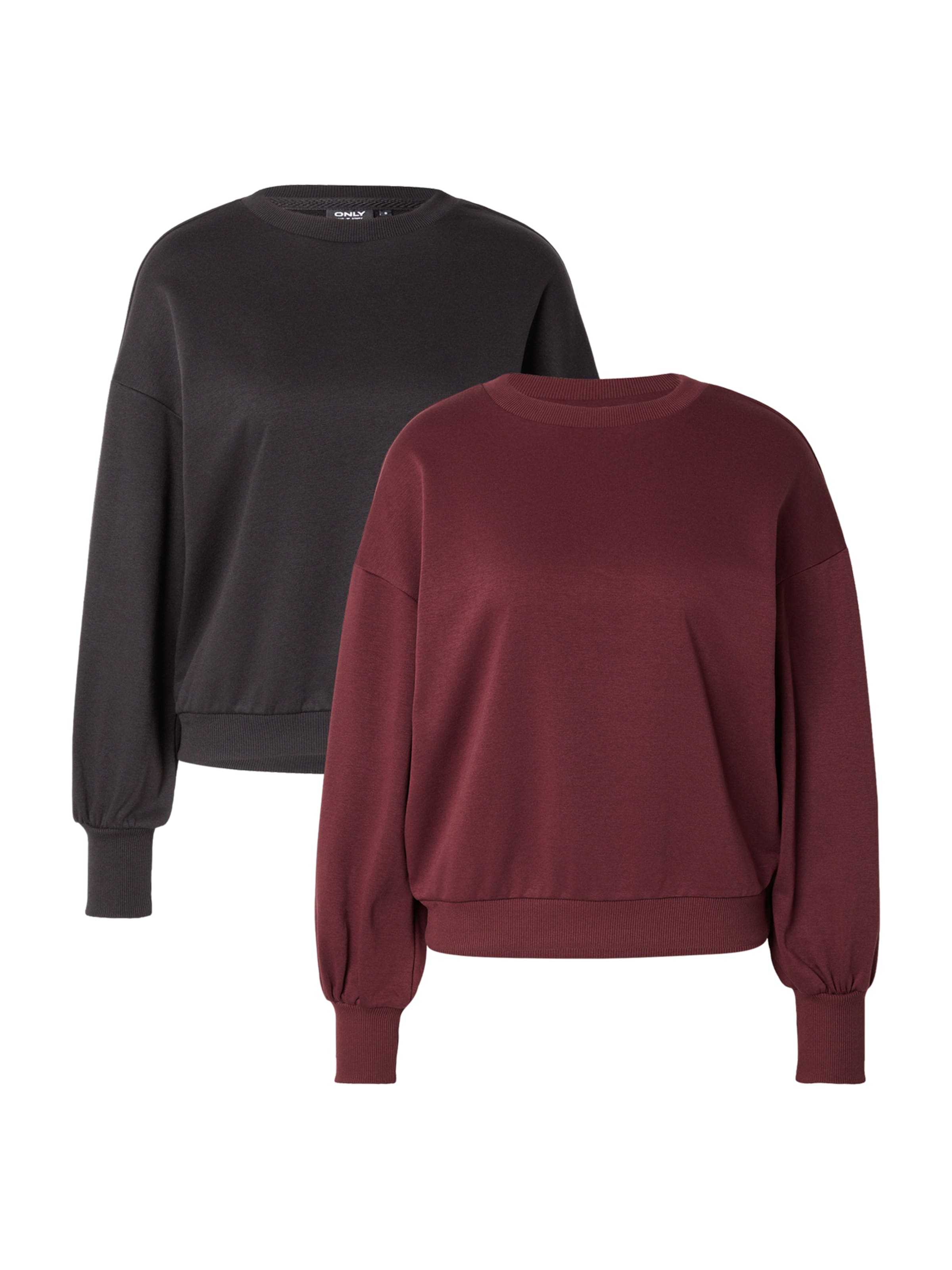 ONLY Sweatshirt 'ONLBROOKE' i rød: forside