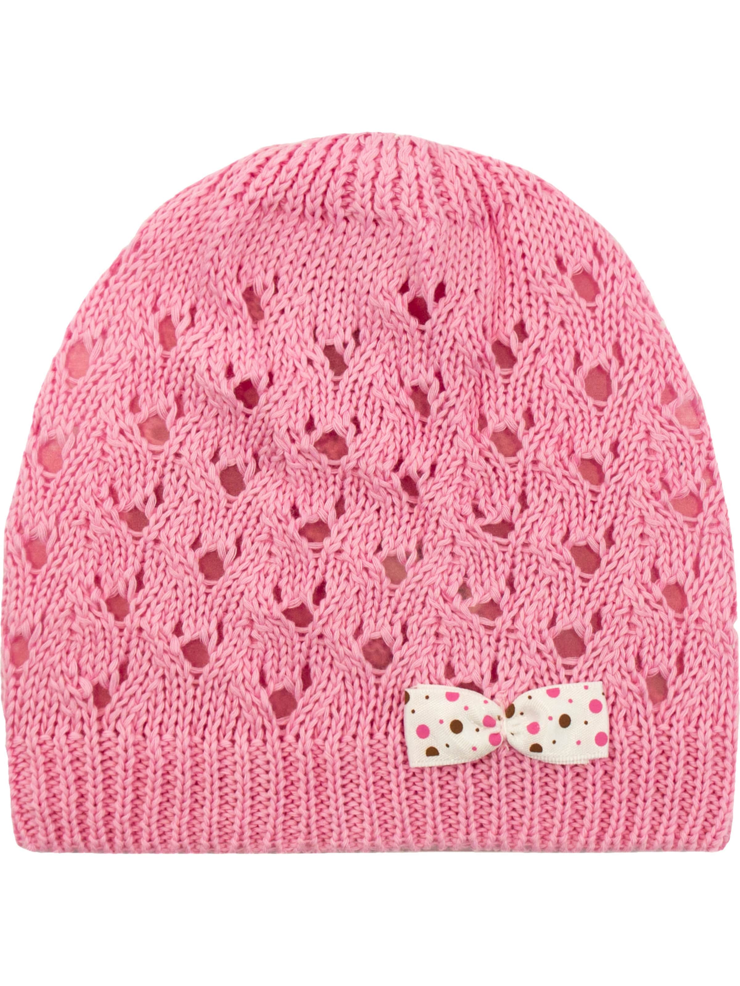 Aliap Mütze 'Schleife' in Pink: Vorderseite