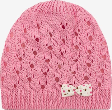 Aliap Beanie 'Schleife' in Pink: front