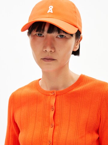 Casquette ARMEDANGELS en orange : devant