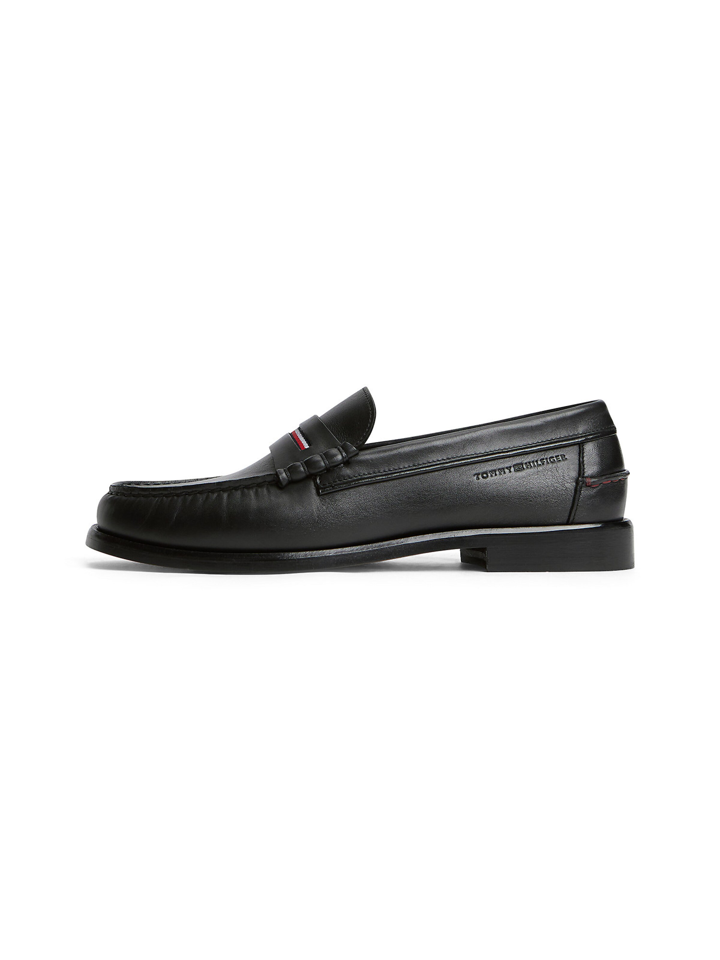 TOMMY HILFIGER Classic Flats in Black: front