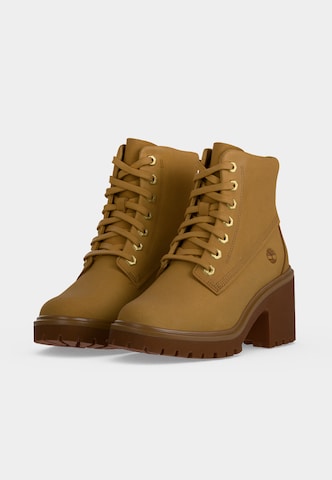 TIMBERLAND Šněrovací kozačky – béžová
