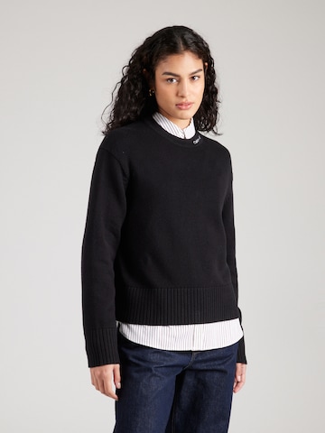 Calvin Klein Jeans Trui in Zwart: voorkant
