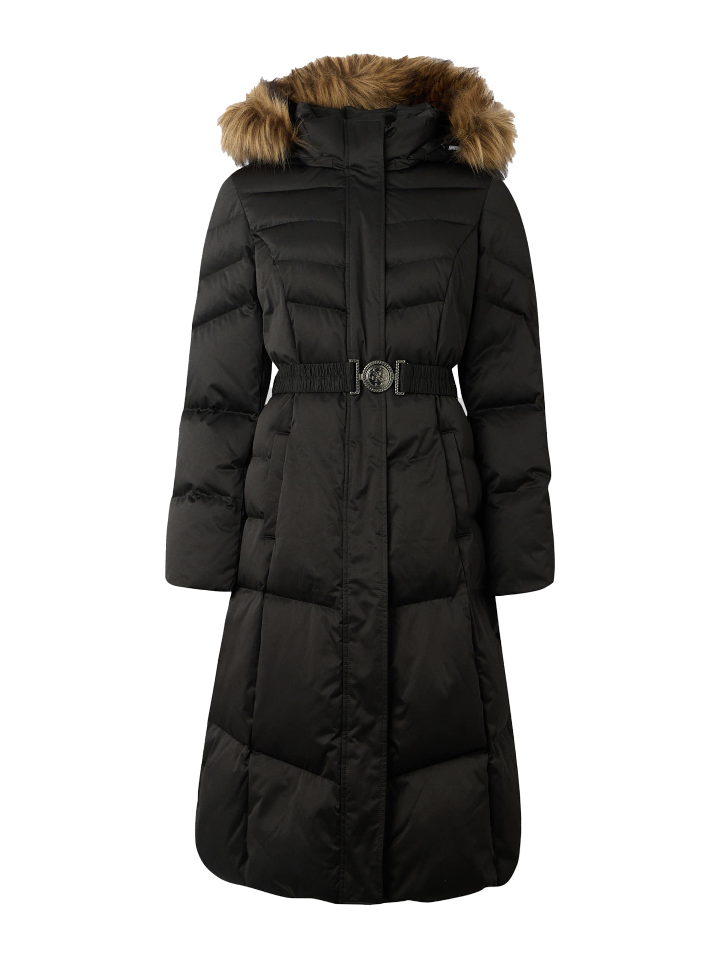 GUESS - Sobretudo de inverno 'Marina' em preto: frente