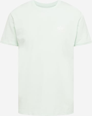 ALPHA INDUSTRIES - Ajuste regular Camiseta en verde: frente