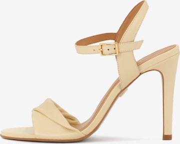 Sandalo con cinturino di Kazar in beige: frontale