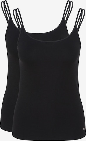 SPEIDEL Undershirt 'Bambus' in Black: front
