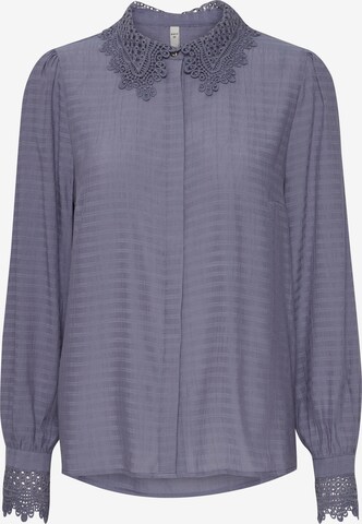 PULZ Jeans Blouse 'CANNY' in Blue: front