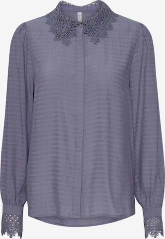 PULZ Jeans Blouse 'CANNY' in Blue: front