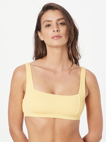 ROXY - Sujetador bustier Top de bikini en amarillo: frente