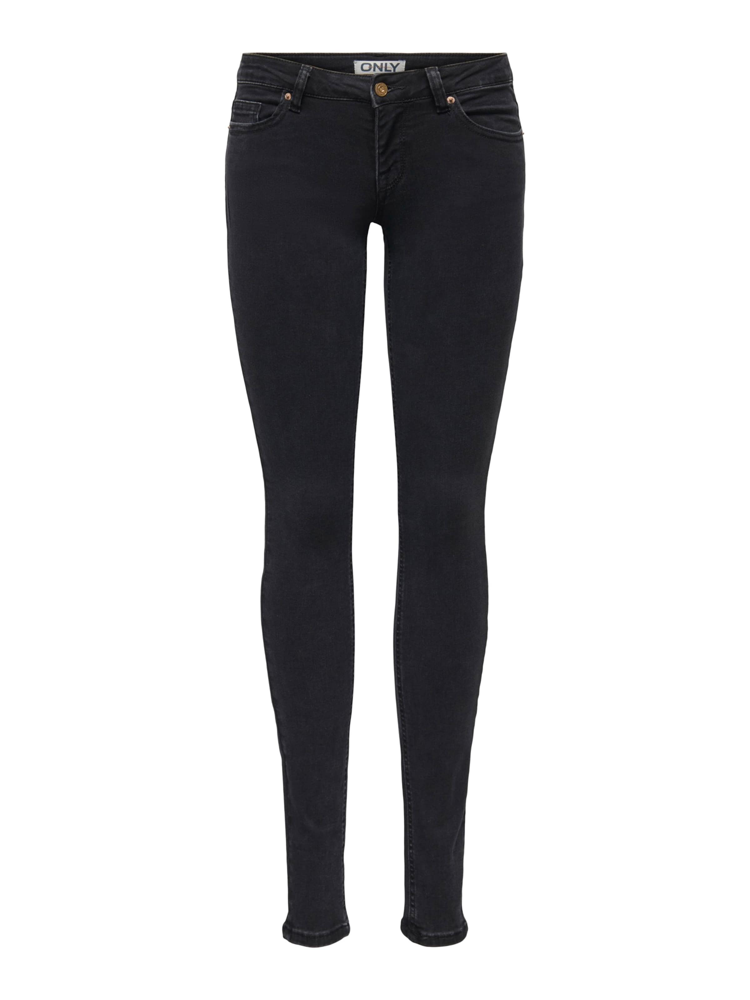 Only Petite Skinny Jeans 'ONLCoral' in Zwart: voorkant