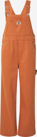 Monki Normalny krój Ogrodniczki jeansowe w kolorze brązowy: przód