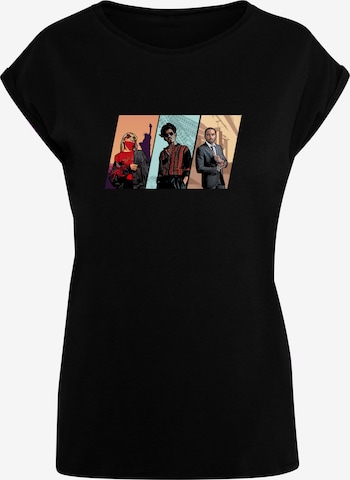 Merchcode Shirt 'Grand Trio' in Zwart: voorkant