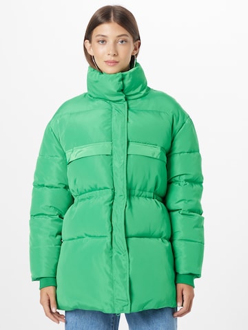 co'couture Winterjas 'Mountain' in Groen: voorkant