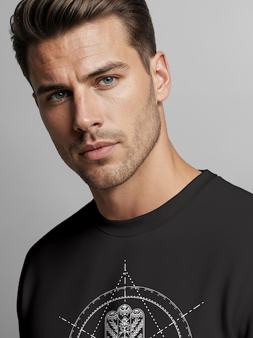 Neverless Sweatshirt 'Hamsa Hand'‌‌‌‌‌‌ in Schwarz