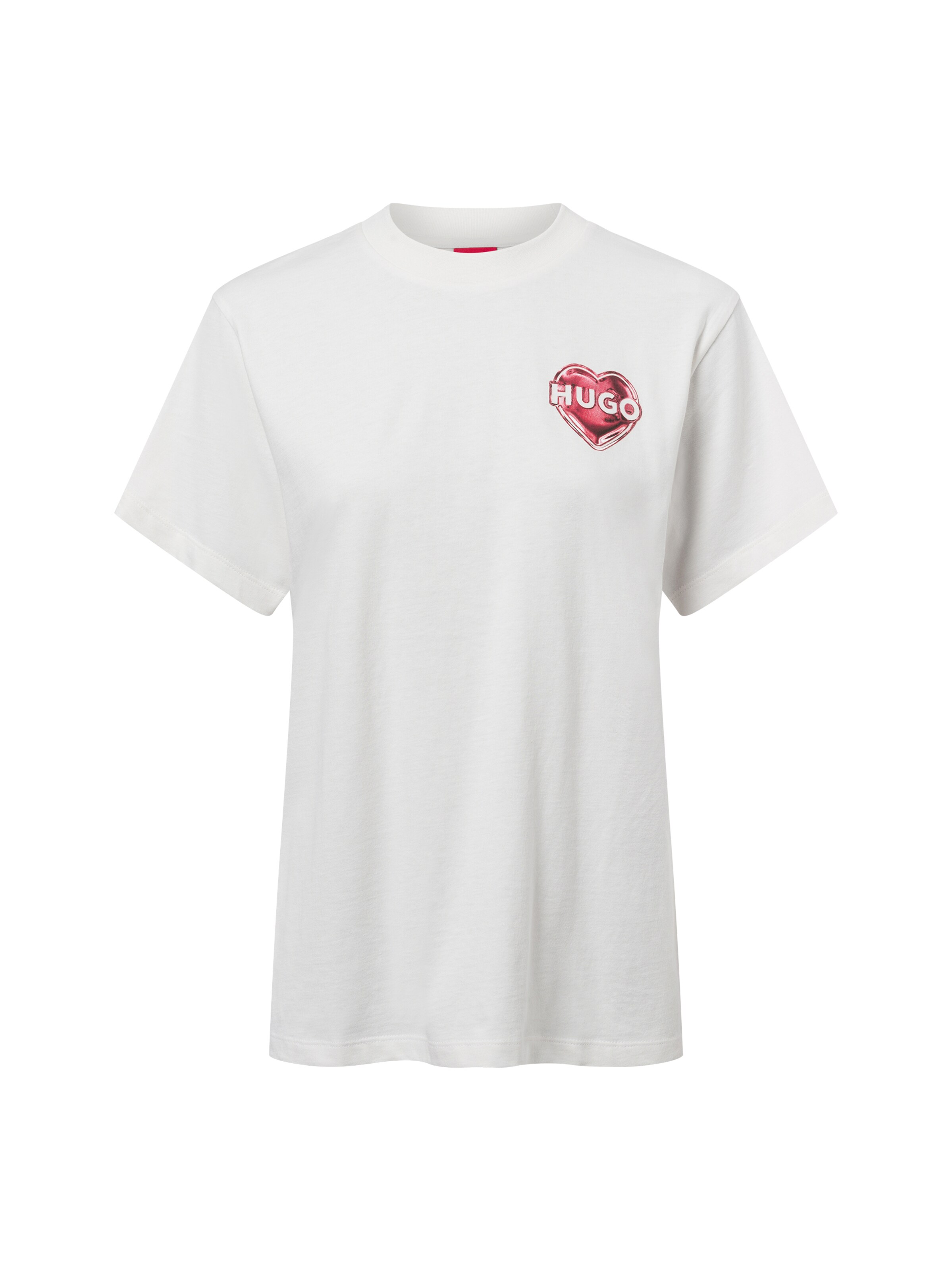 HUGO Tričko 'Vintage Tee_14' – béžová: přední strana