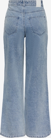 PIECES Wide Leg Jeans 'Elli' in Blau