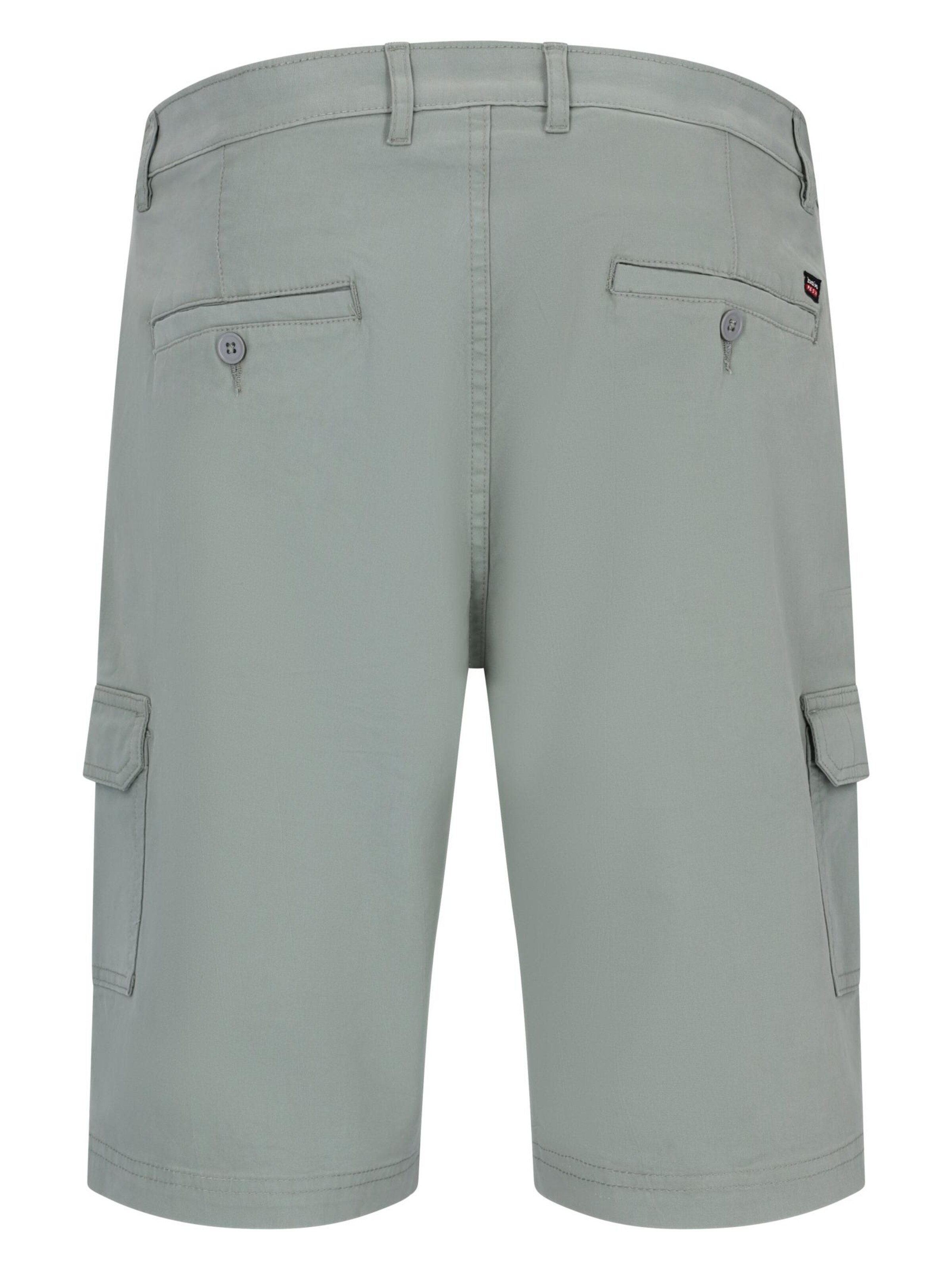 HAJO Regular Hose 'elastische Bermudashort mit Cargotaschen'‌‌‌‌‌‌‌‌ in Grün