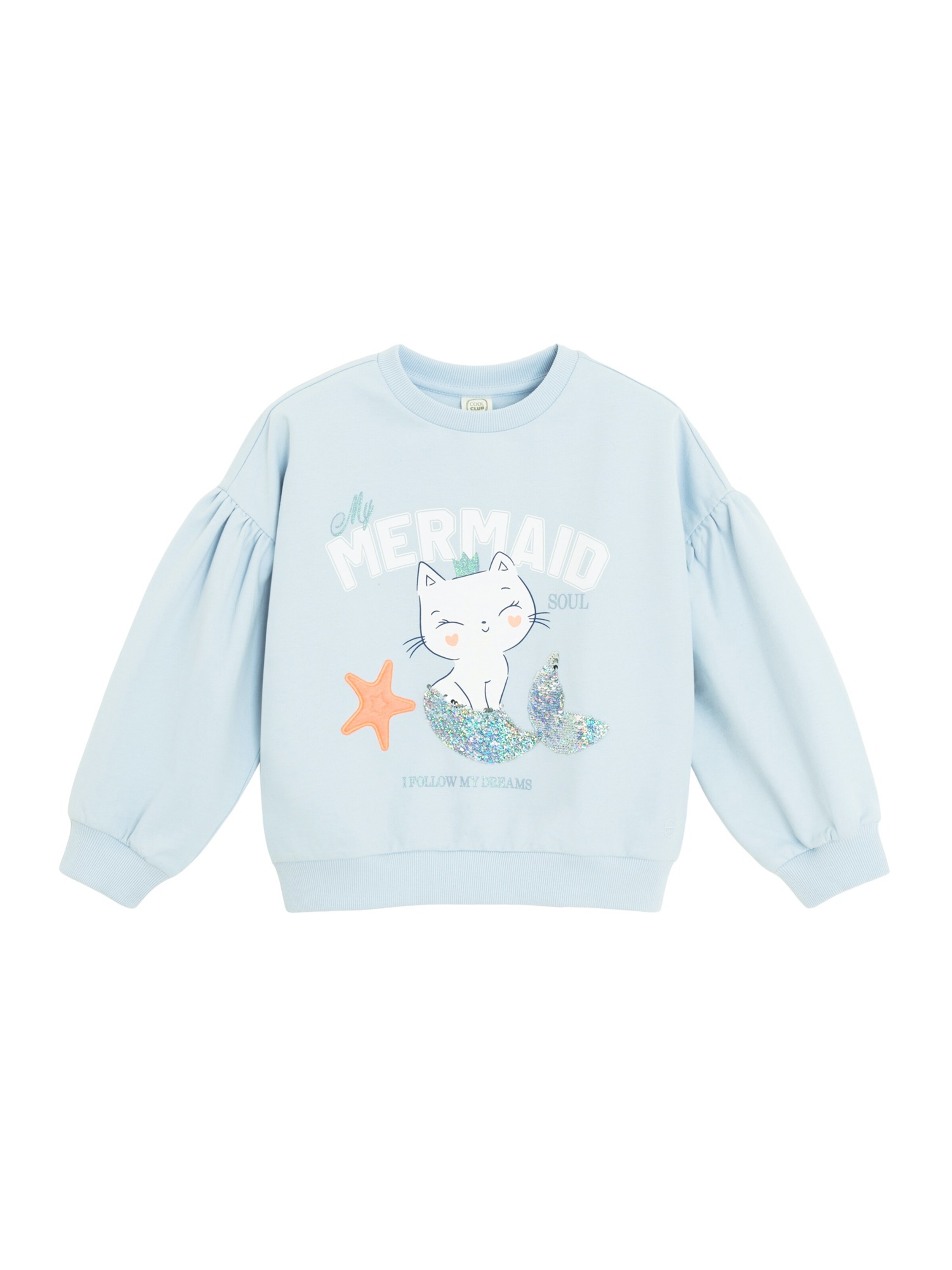 Cool Club Sweatshirt in Blue: front