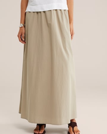 WE Fashion Rok in Grijs: voorkant