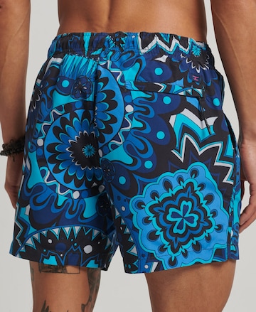 Superdry Zwemshorts in Blauw