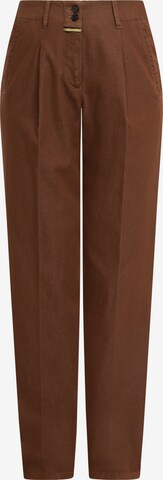 Recover Pants Pleat-Front Pants in Brown