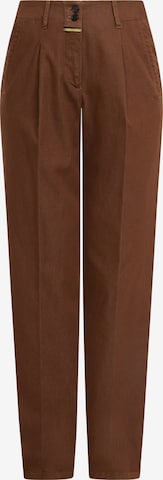 Recover Pants Pleat-Front Pants in Brown