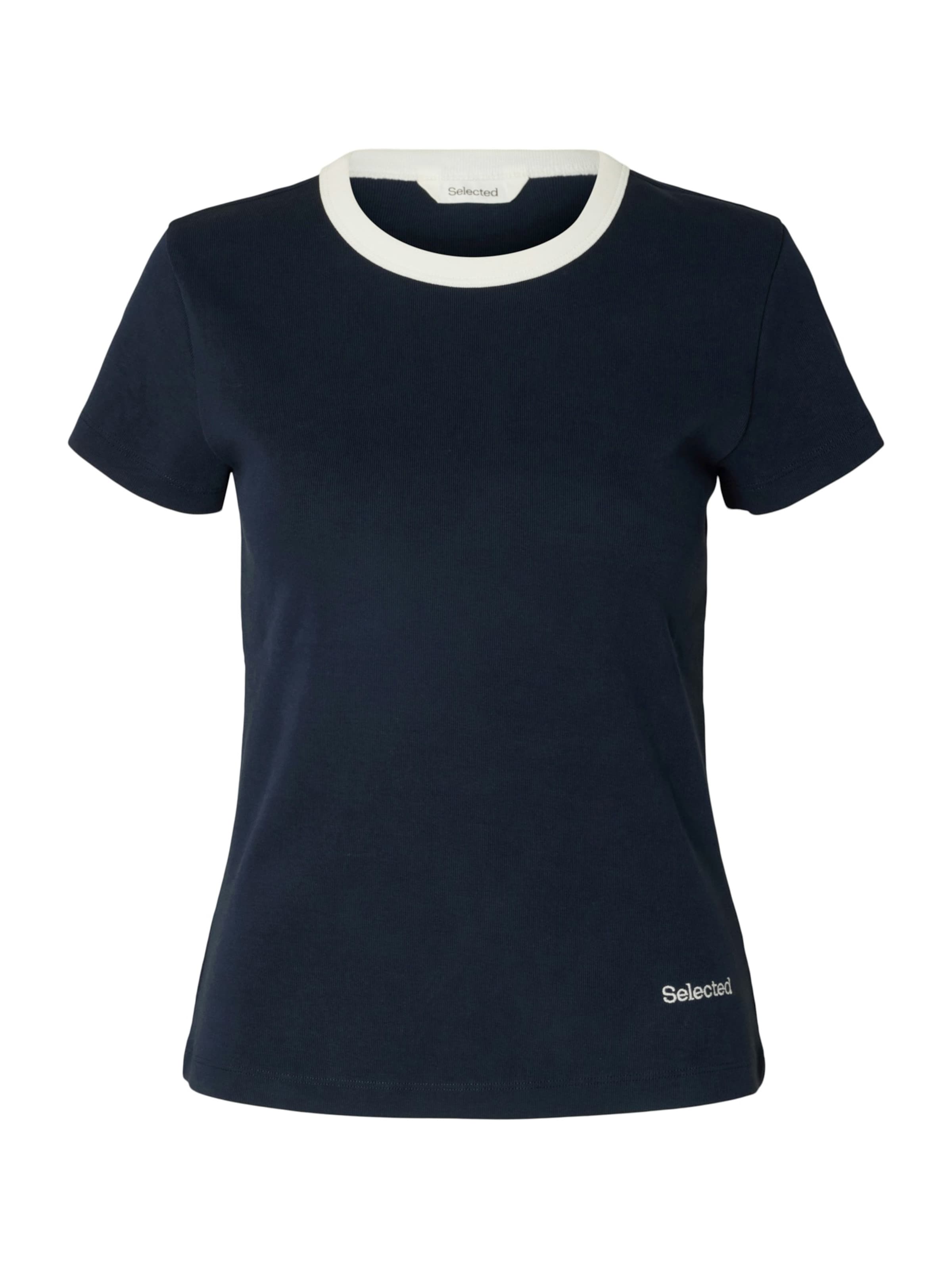 SELECTED - Camiseta 'SLFMILLY' en azul: frente