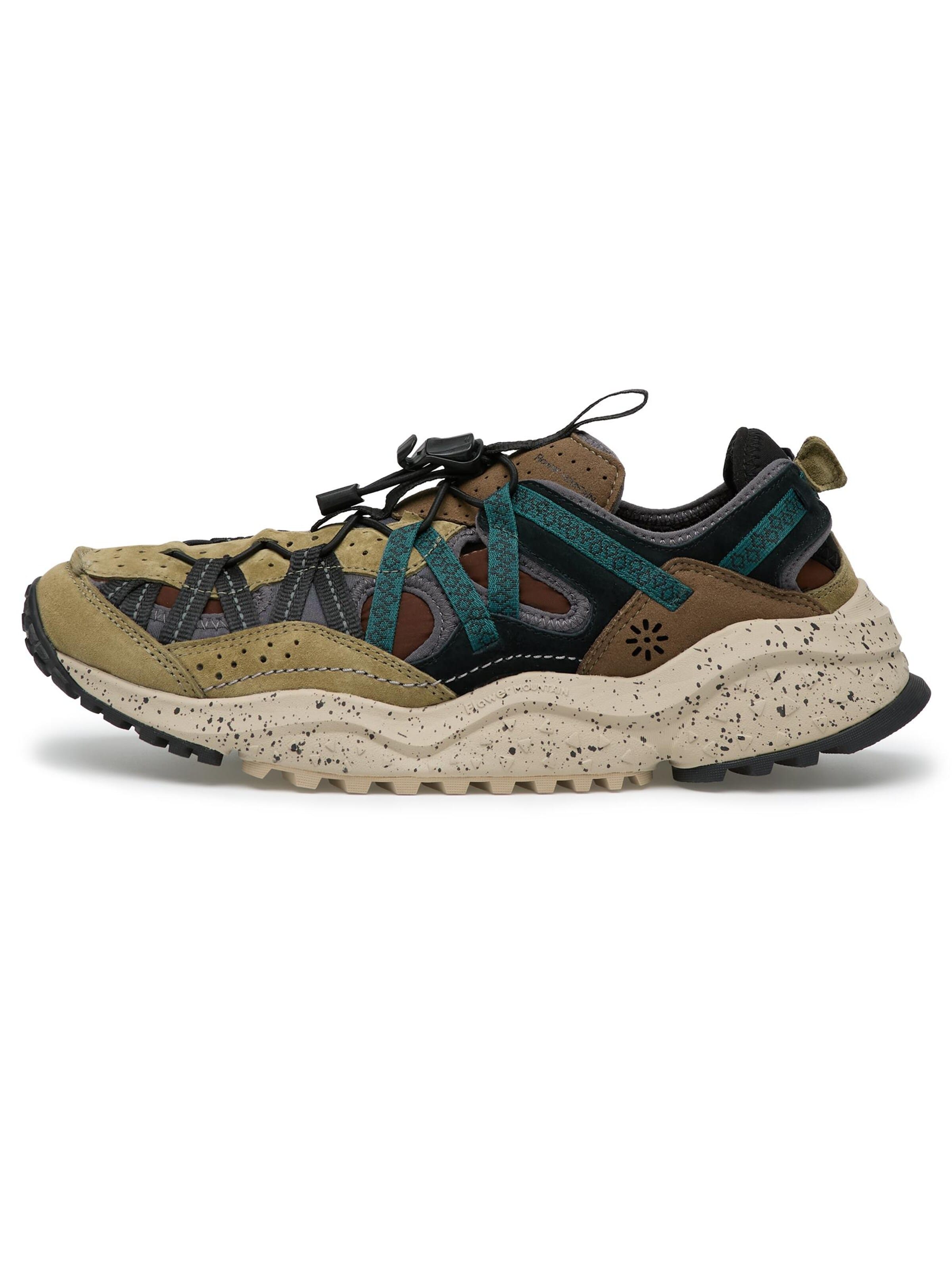 Flower Mountain Platform trainers 'KAZANA FALL UNI' in Green: front