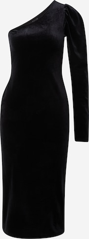 Rochie de cocktail de la Gina Tricot pe negru: față