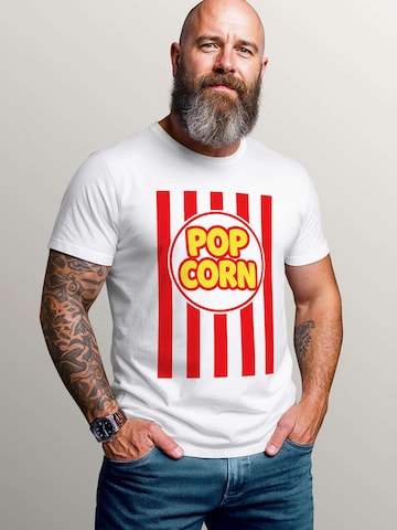 MoonWorks Shirt 'Popcorn' in White