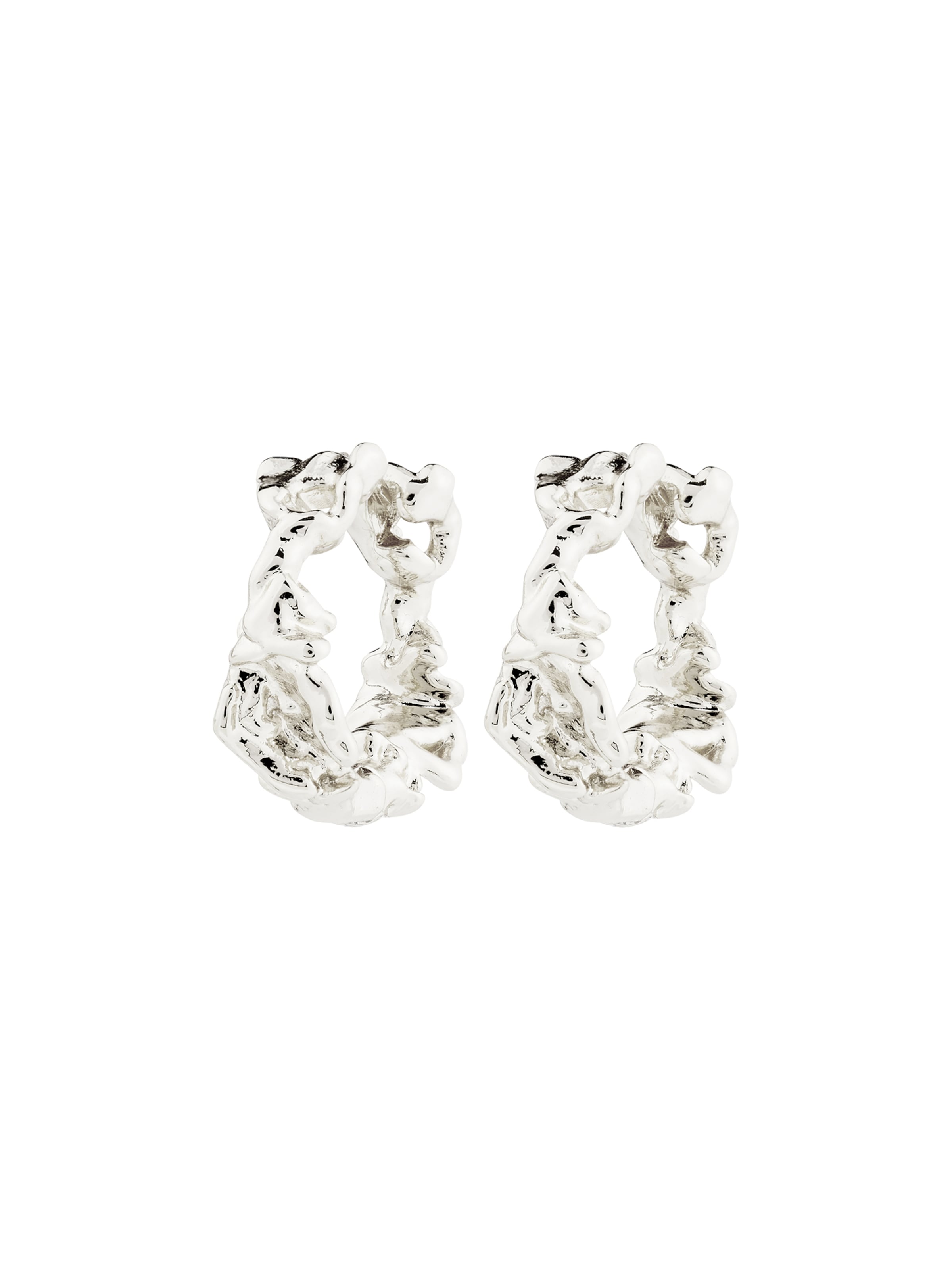 Orecchini 'Trust' di Pilgrim in argento: frontale