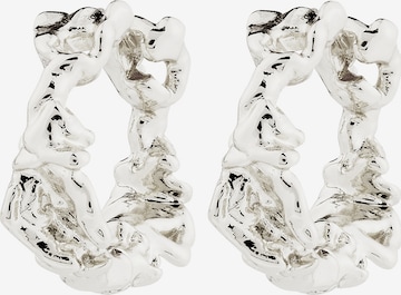 Boucles d'oreilles 'Trust' Pilgrim en argent : devant