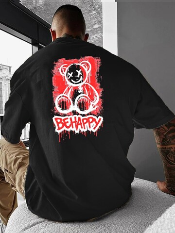 RMK Shirt 'Crazy Bär' in Black: front