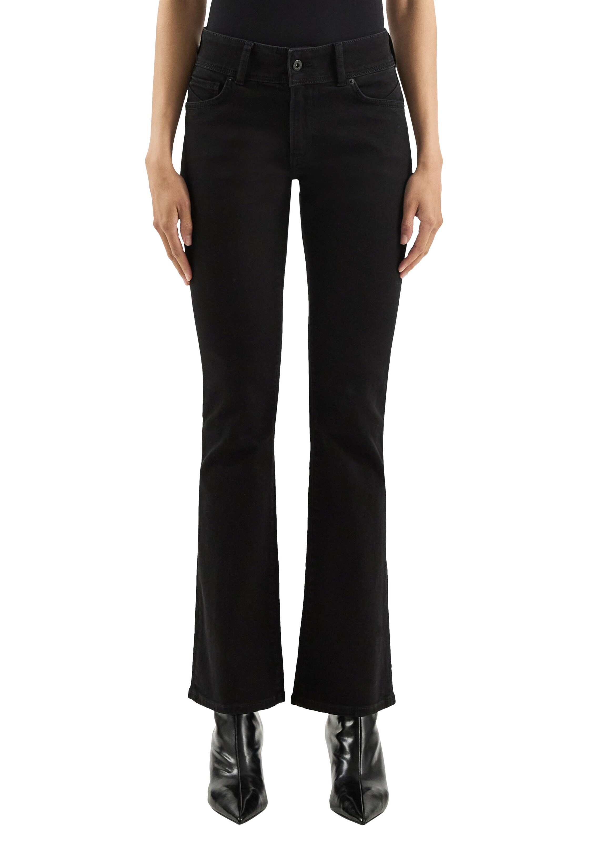 Regular Jean QS en noir : devant