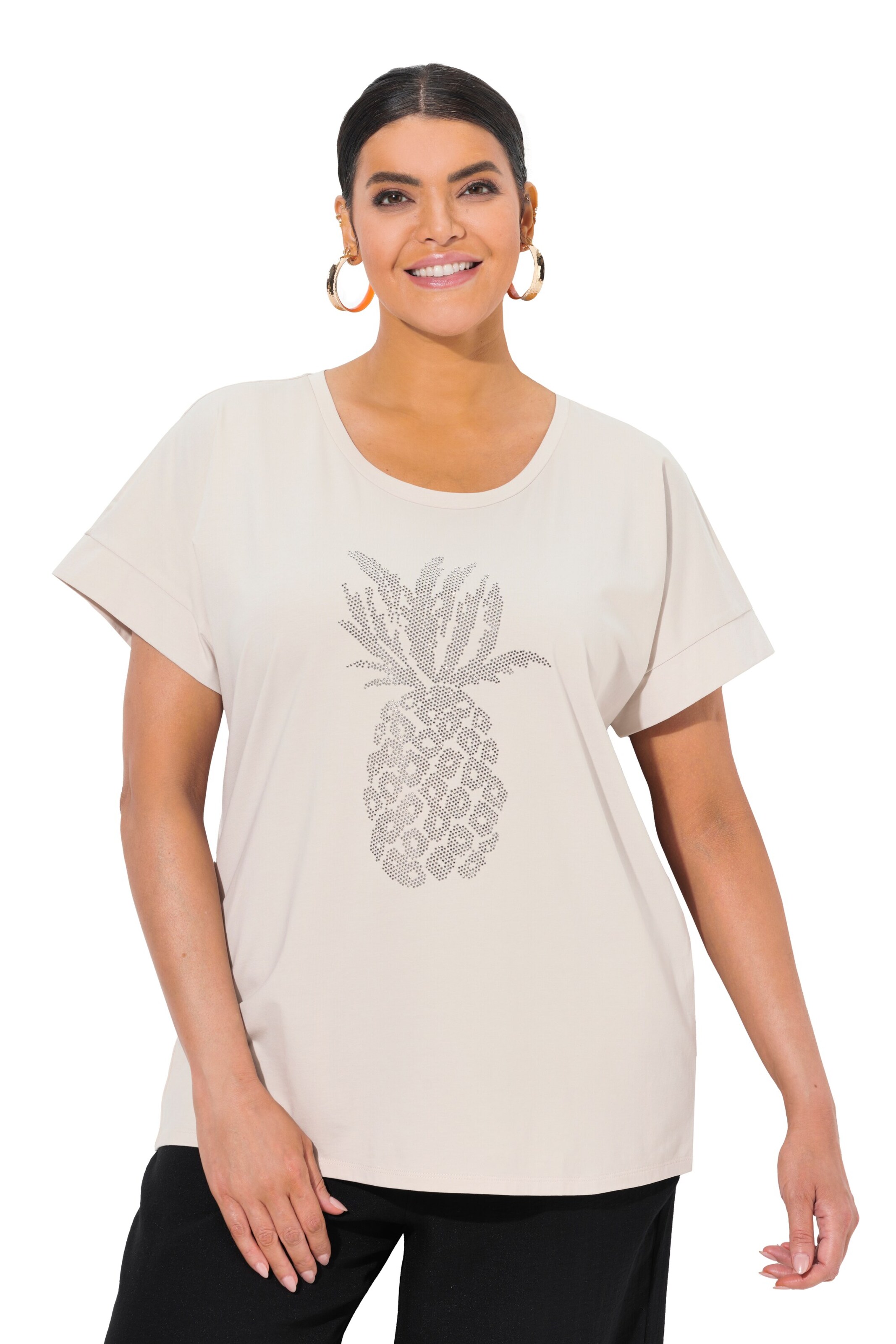 Ulla Popken Shirt in Wit: voorkant