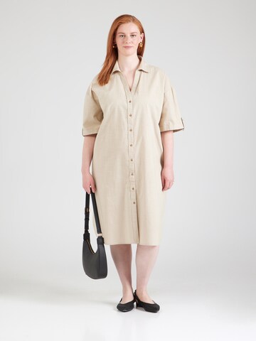 Abito camicia di ONLY Carmakoma in grigio: frontale
