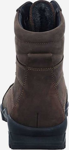 Finn Comfort Lace-Up Boots in Brown