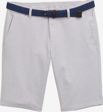 TOM TAILOR Regular Trousers in White: front