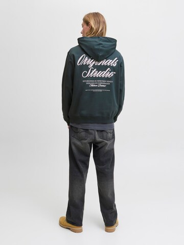 JACK & JONES Sweatshirt 'JORNorrebro' in Groen: voorkant