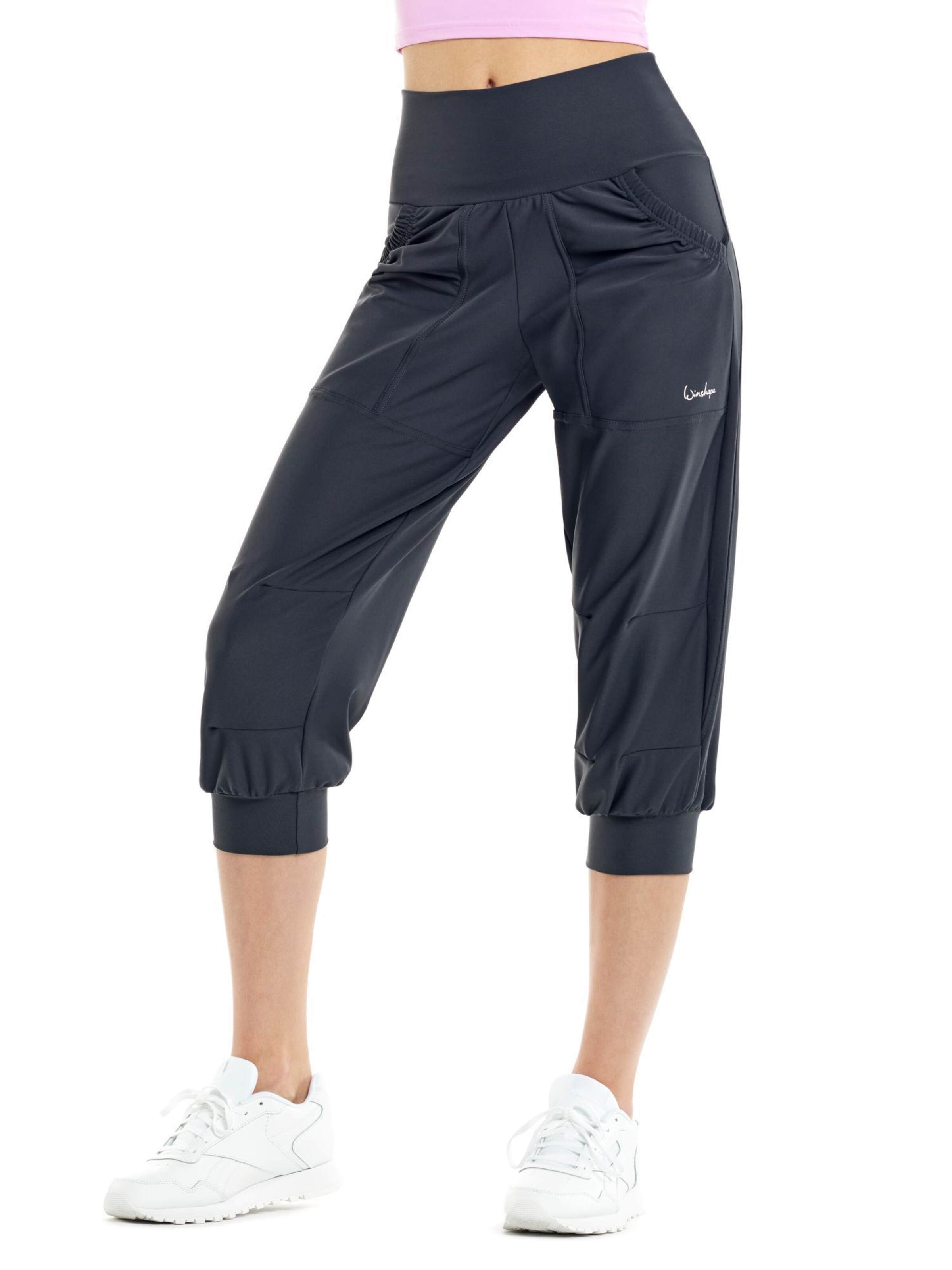 Winshape Tapered Sporthose ' LEI201C ' in Grau: Vorderseite