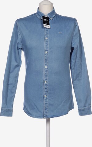 River Island Button Up Shirt in S in Blue: front