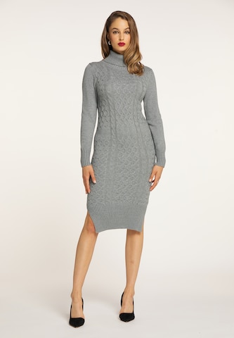 faina Dress in Grey: front