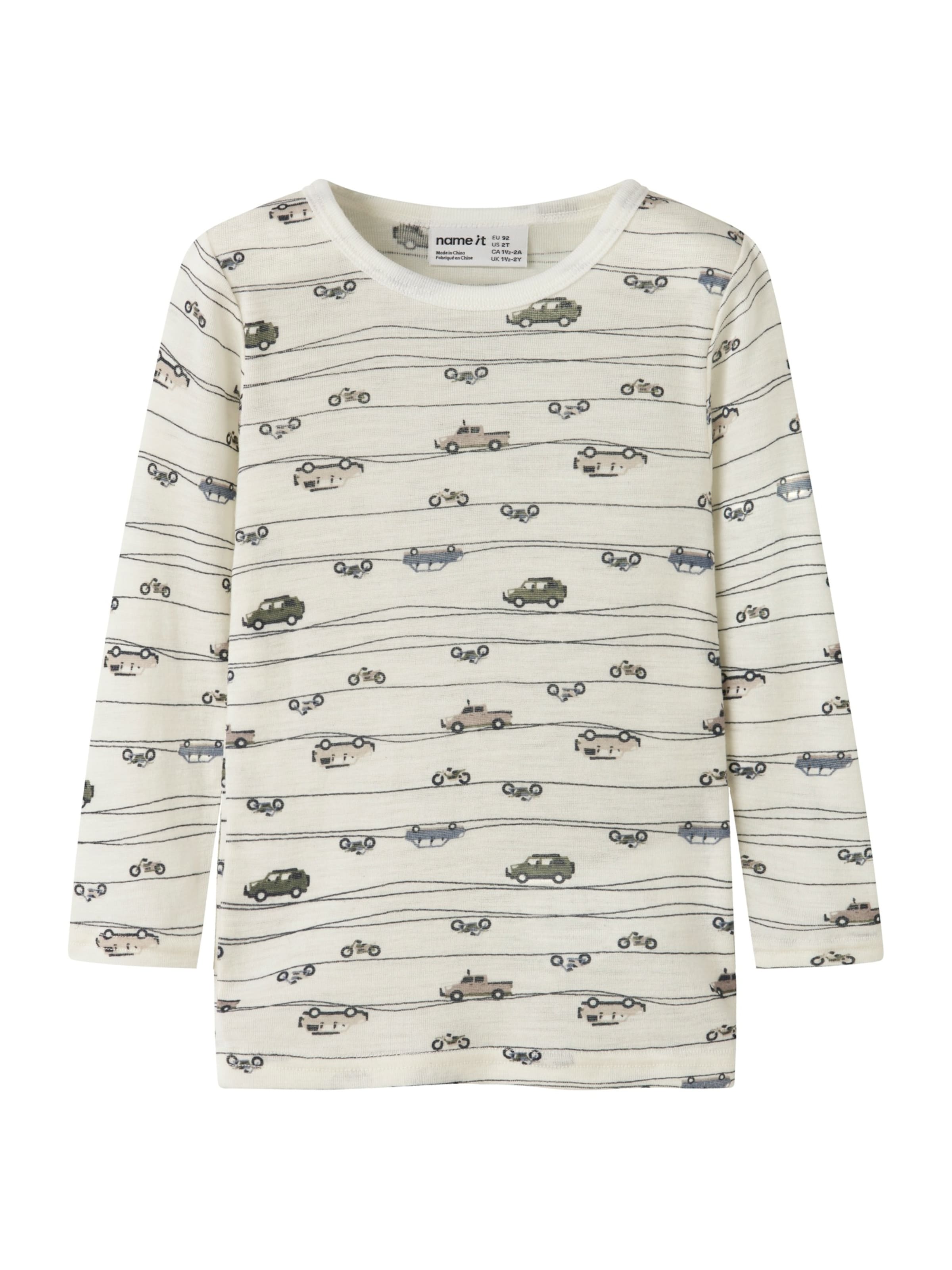 NAME IT T-shirt 'NMMWANG' i vit: framsida