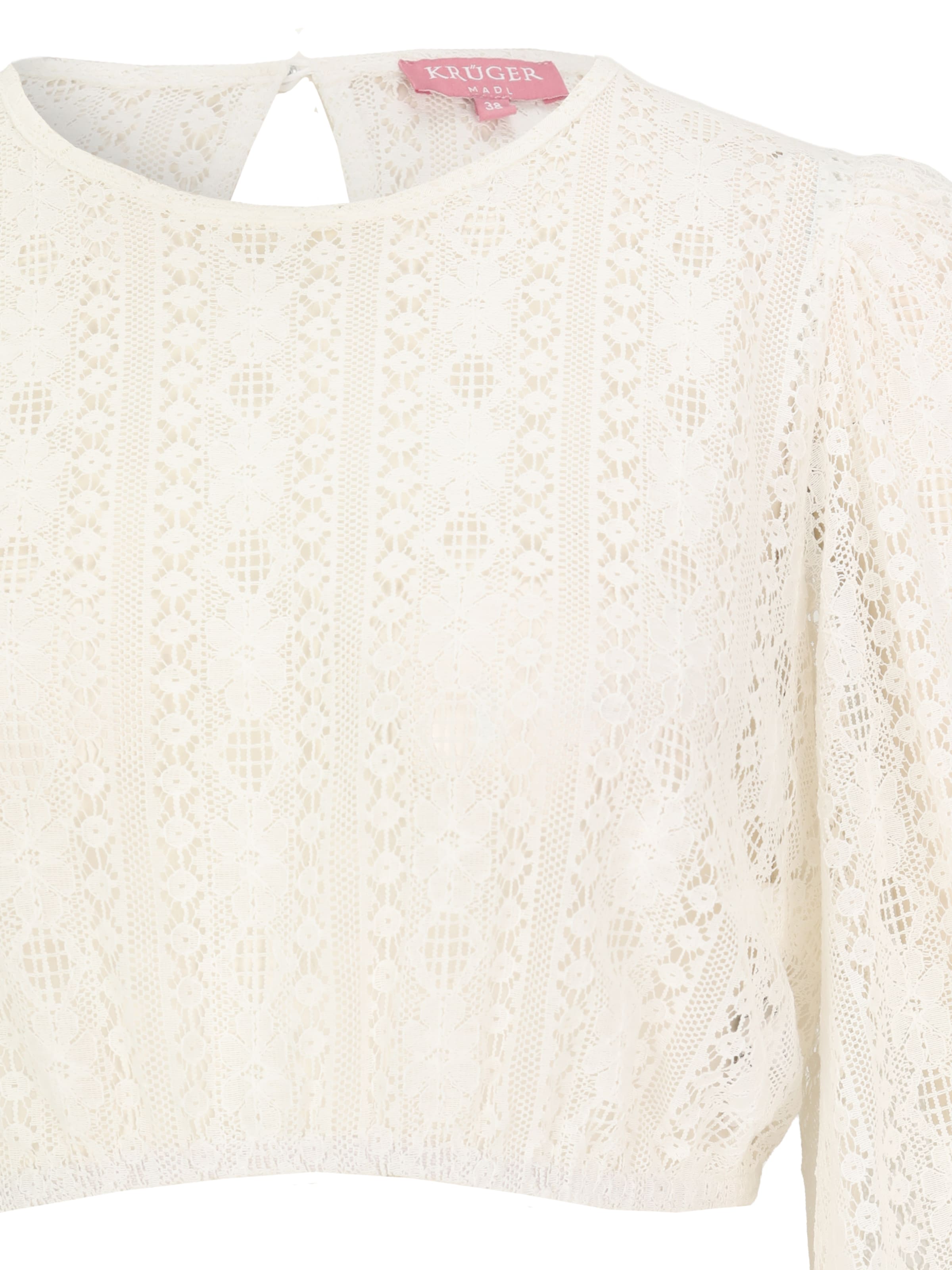 Bluză tradițională (Oktoberfest) de la Krüger Madl pe bej