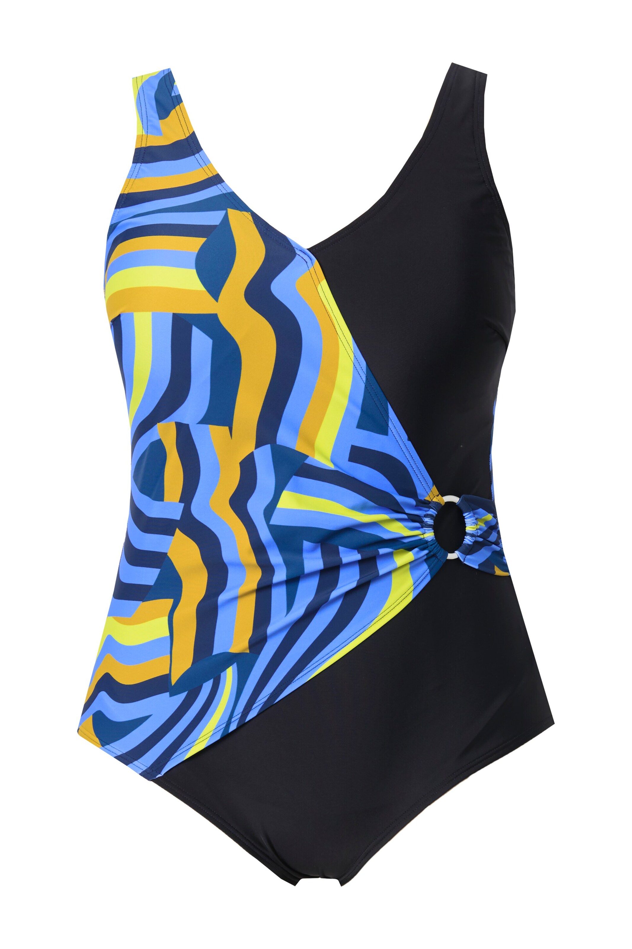 Ulla Popken Bustier Badedragt 'Alina' i blå: forside