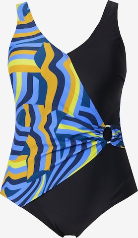 Ulla Popken Badpak 'Alina' in Blauw: voorkant